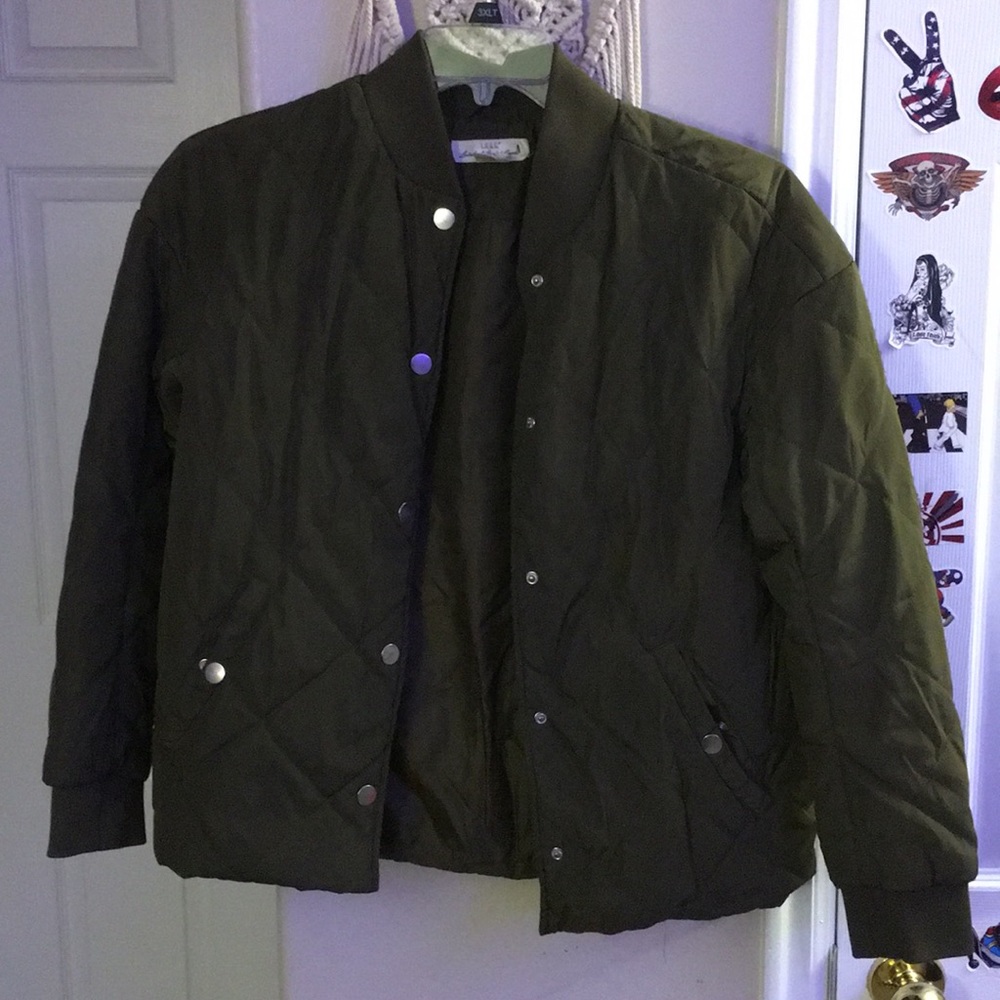 Button down bomber jacket